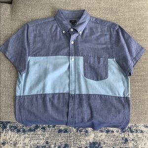 J Crew Oxford Short Sleeve Button-Down